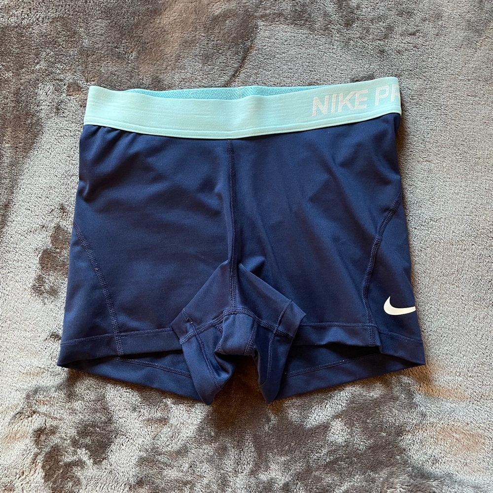 Nike pros - navy blue and light blue